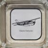 VINTAGE GLASS AIRCRAFT ASHTRAYS PACK OF 4 NEW - Image 2