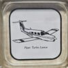 VINTAGE GLASS AIRCRAFT ASHTRAYS PACK OF 4 NEW - Image 4